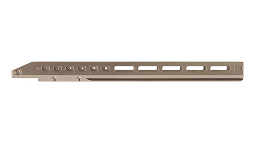 LSS GEN3 Forend offre un vantaggio competitivo con un'ARCA rail integrata, slot M-LOK e compatibilità con accessori ACC Control per maggiore stabilità e precisione.
